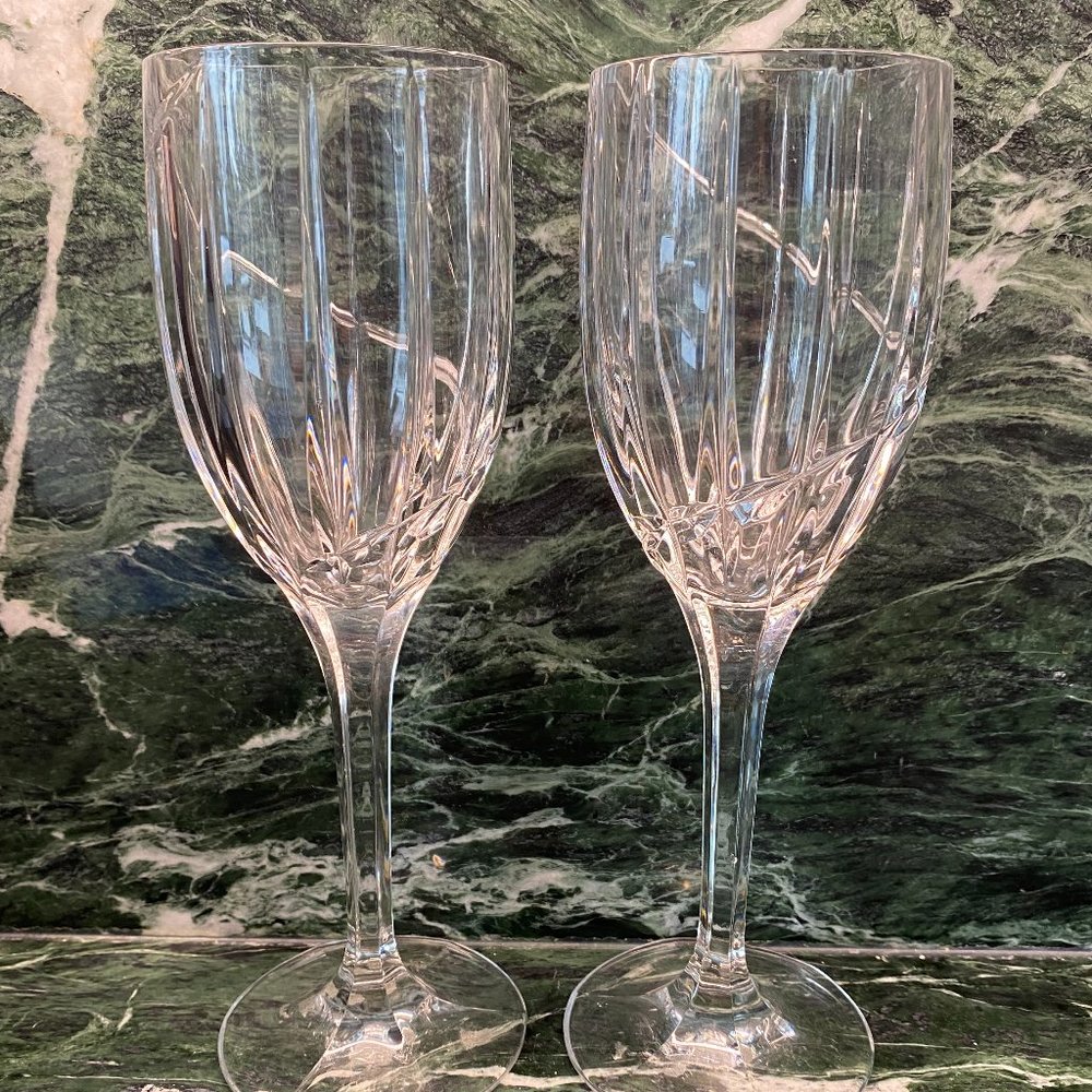 Mikasa Set of 2 Northern Lights Water Goblet Glasses